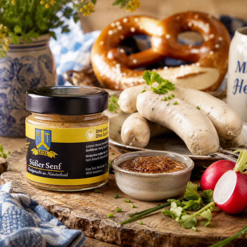 Weißwurst mit Süßem Senf – der bayerische Klassiker
